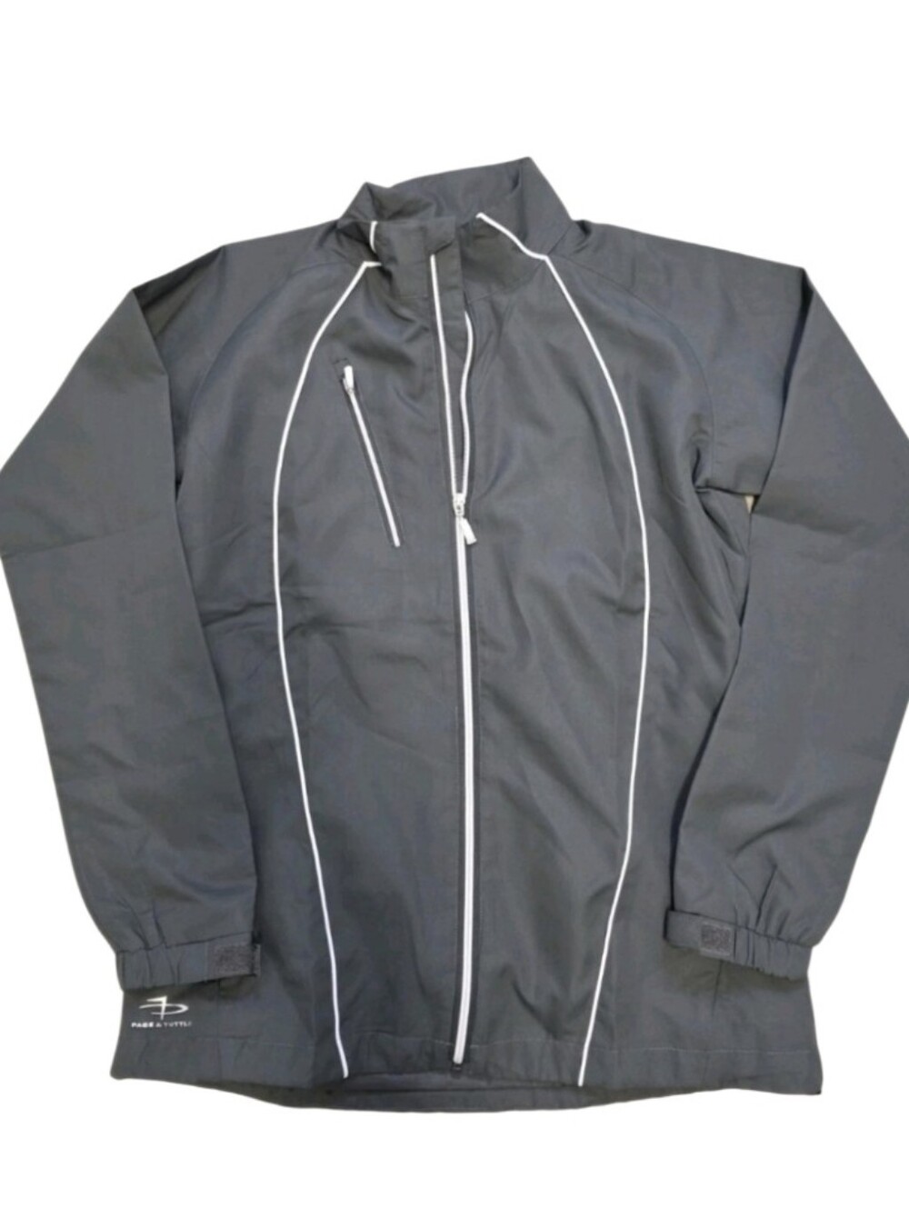 Mens Softshell Full Zip Gray Jacket Coat Windbreaker Active Athletic Outerwear